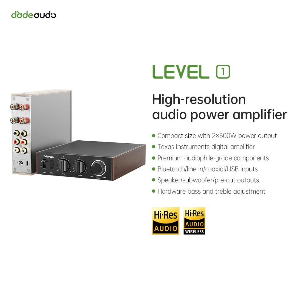 Home Cinema Idea - JadeAudio Level 1 Desktop HiFi Bluetooth