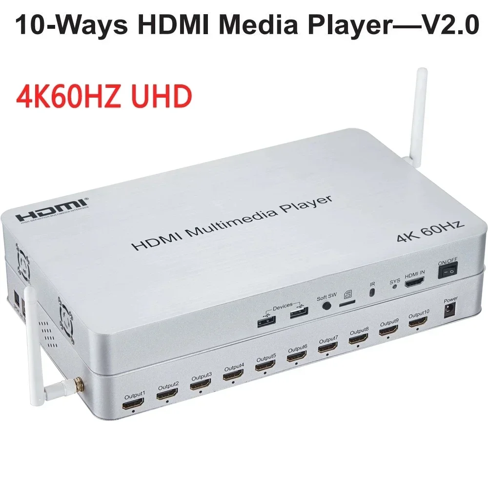 4K 60Hz 10 Channel HDMI Multim - 4K Media Player review and price