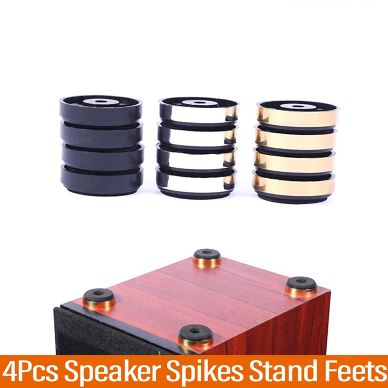 4Pcs Speaker Spikes Stand Part - Home Cinema Speakers review and price