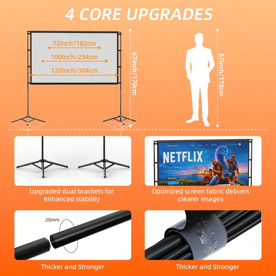 XBJ 100 Inch 4K Ultra HD Proje - Home Cinema Hd review and price
