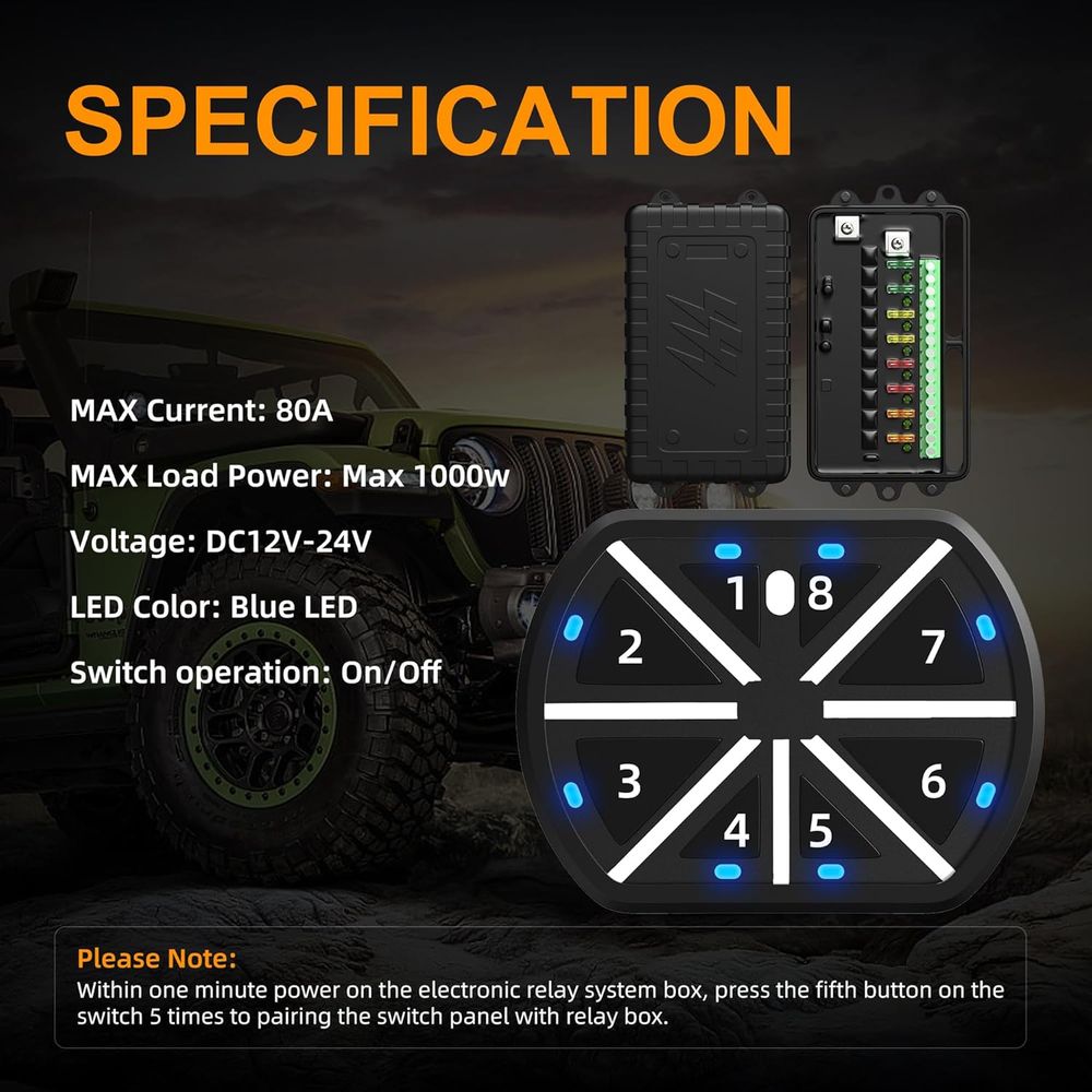 8 Gang Switch Panel Universal  - Universal Remote Control review and price