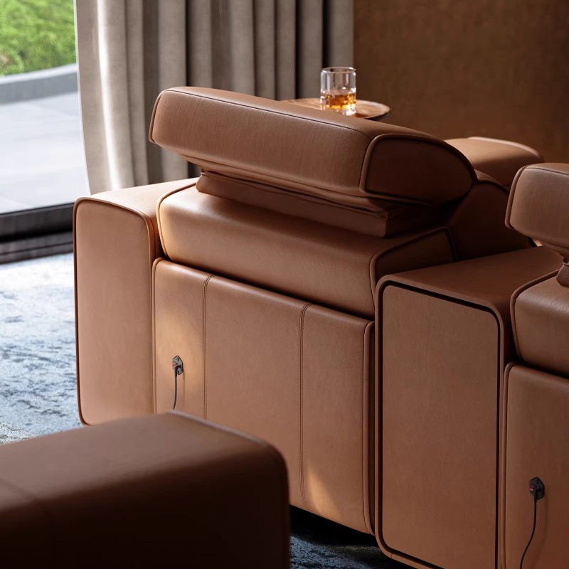 Top-grain Leather Electric Sof - Home Cinema Room Size review and price