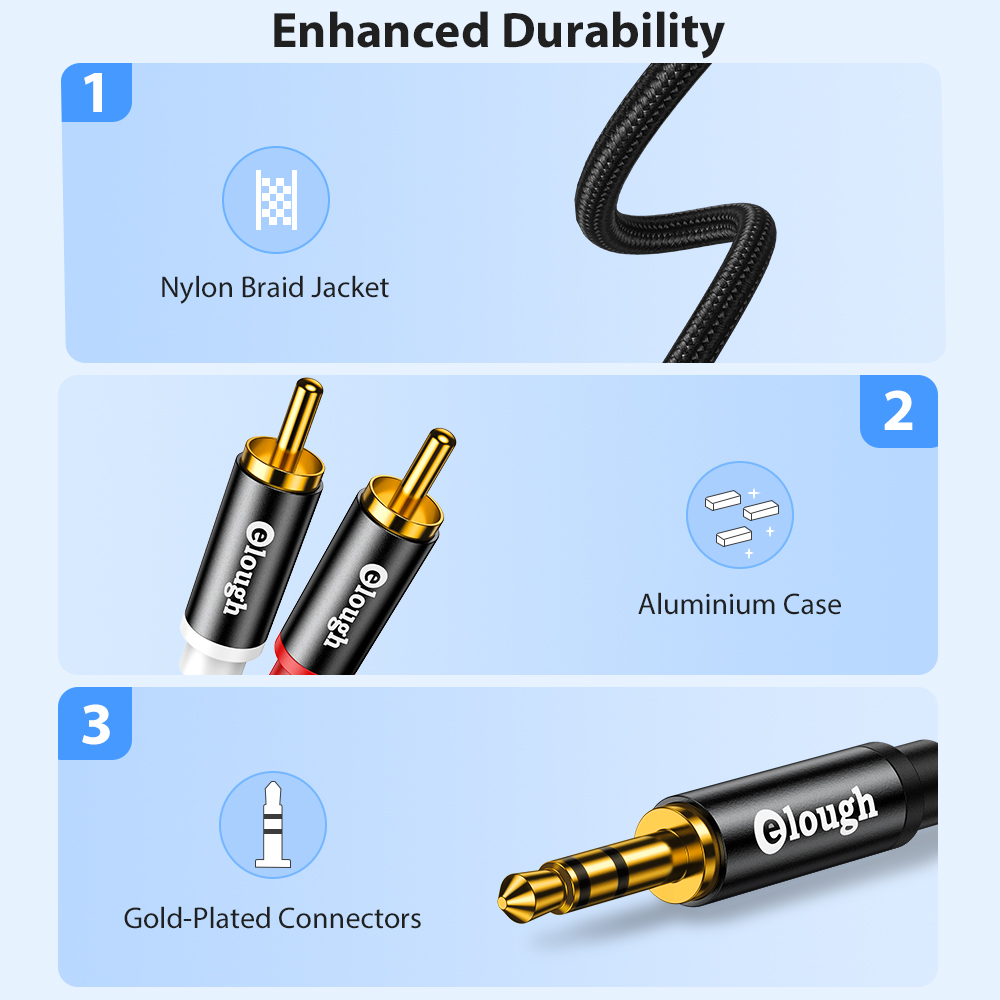 Elough RCA Cable AUX RCA Speak - Home Cinema Idea review and price