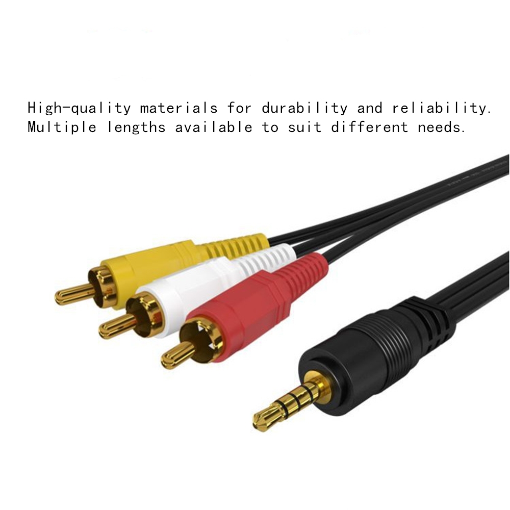 3.5mm to 3 RCA Audio Video Cab - Home Cinema Idea review and price