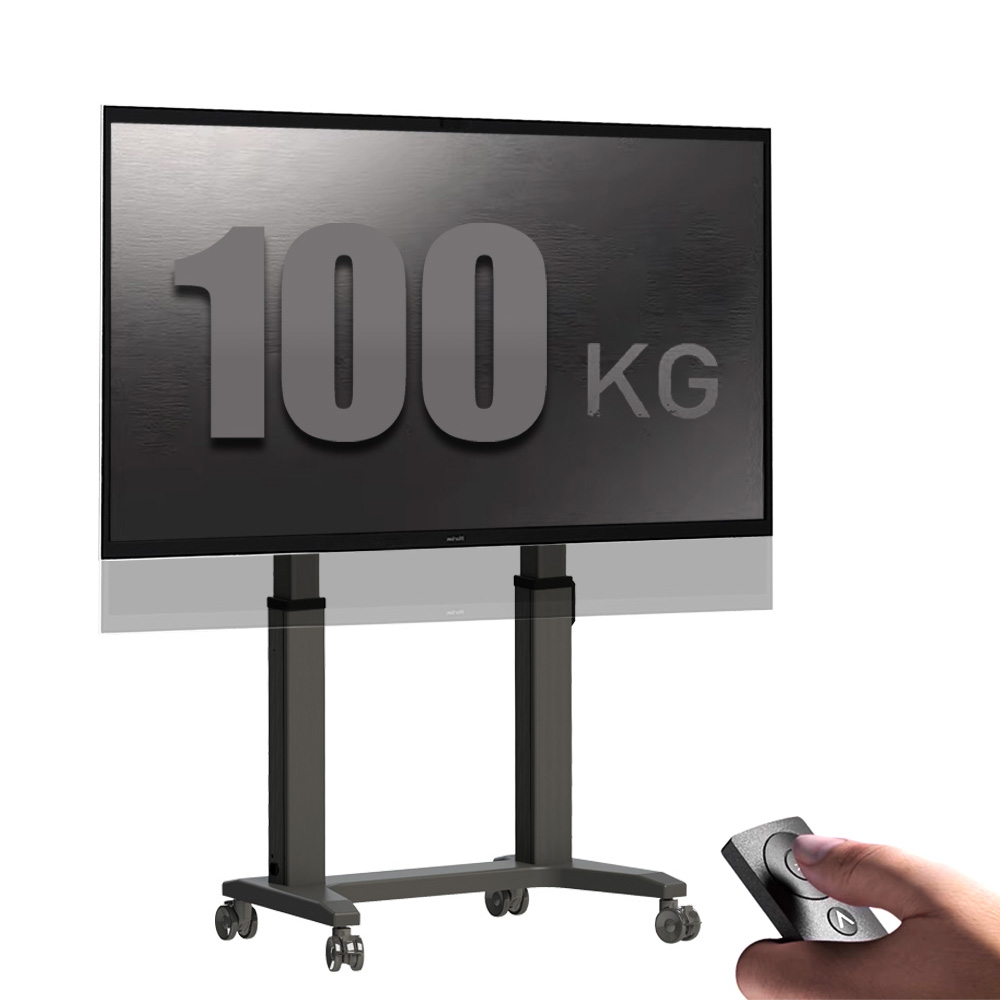 Motorized TV Floor Stand with  - Universal Remote Control review and price