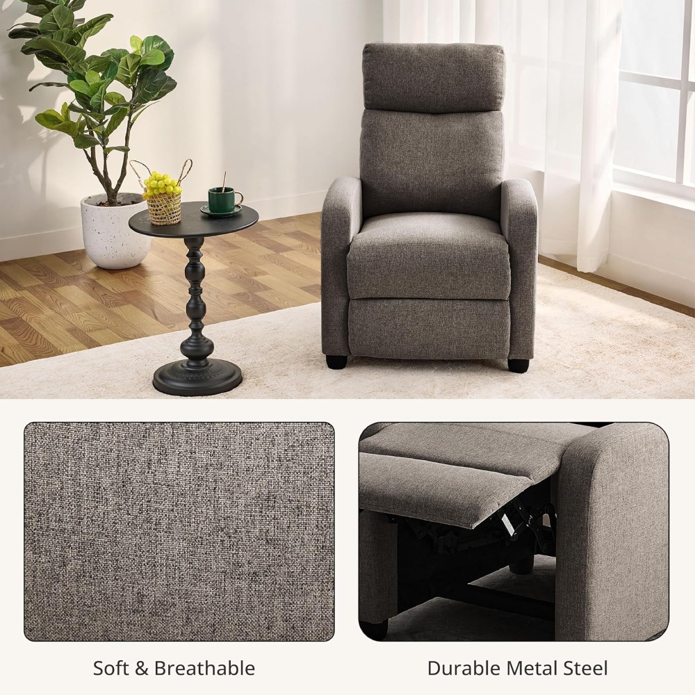 Modern Manual Push Back Reclin - Home Cinema Recliner Chairs review and price