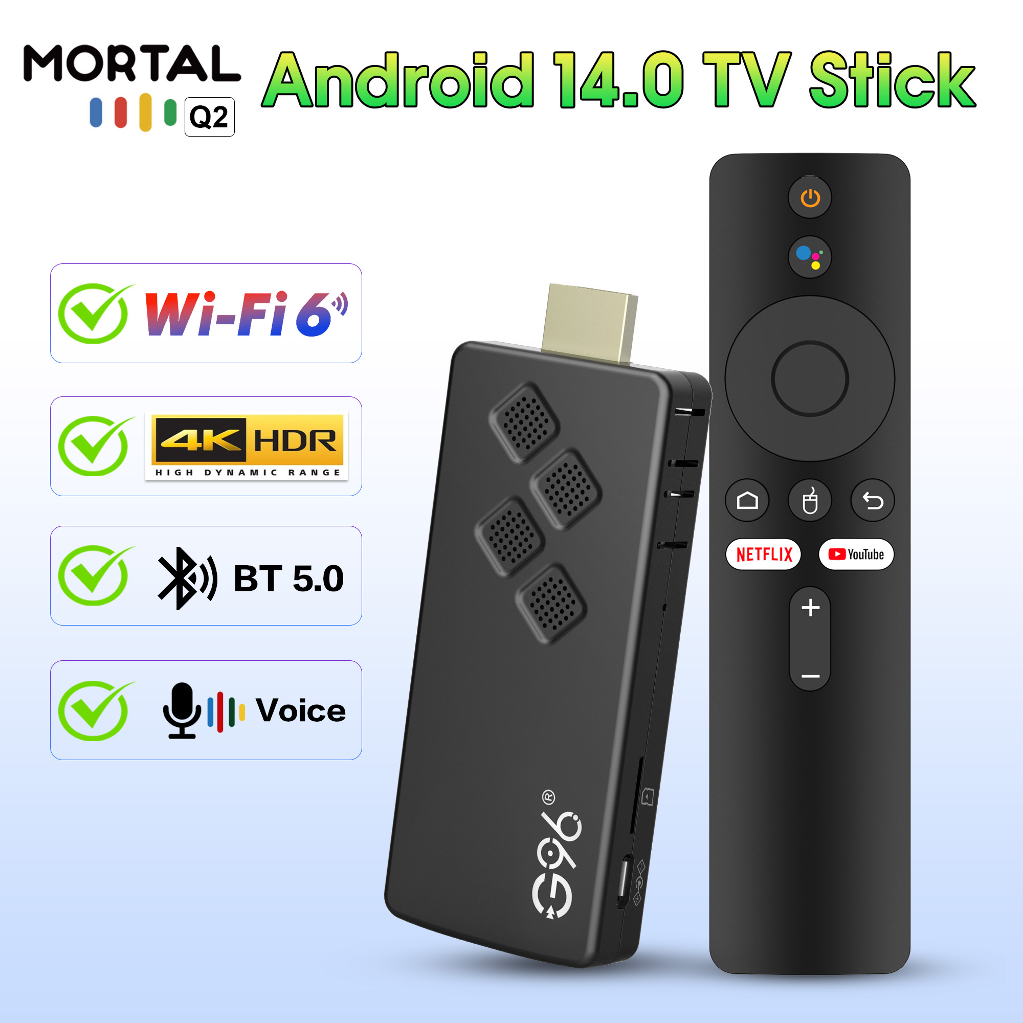 Q2 New Smart TV Stick High-per - 4K Media Player review and price