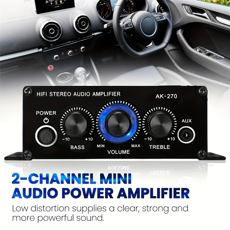 AK-270 400W Mini Power Amplifi - Home Cinema Idea review and price