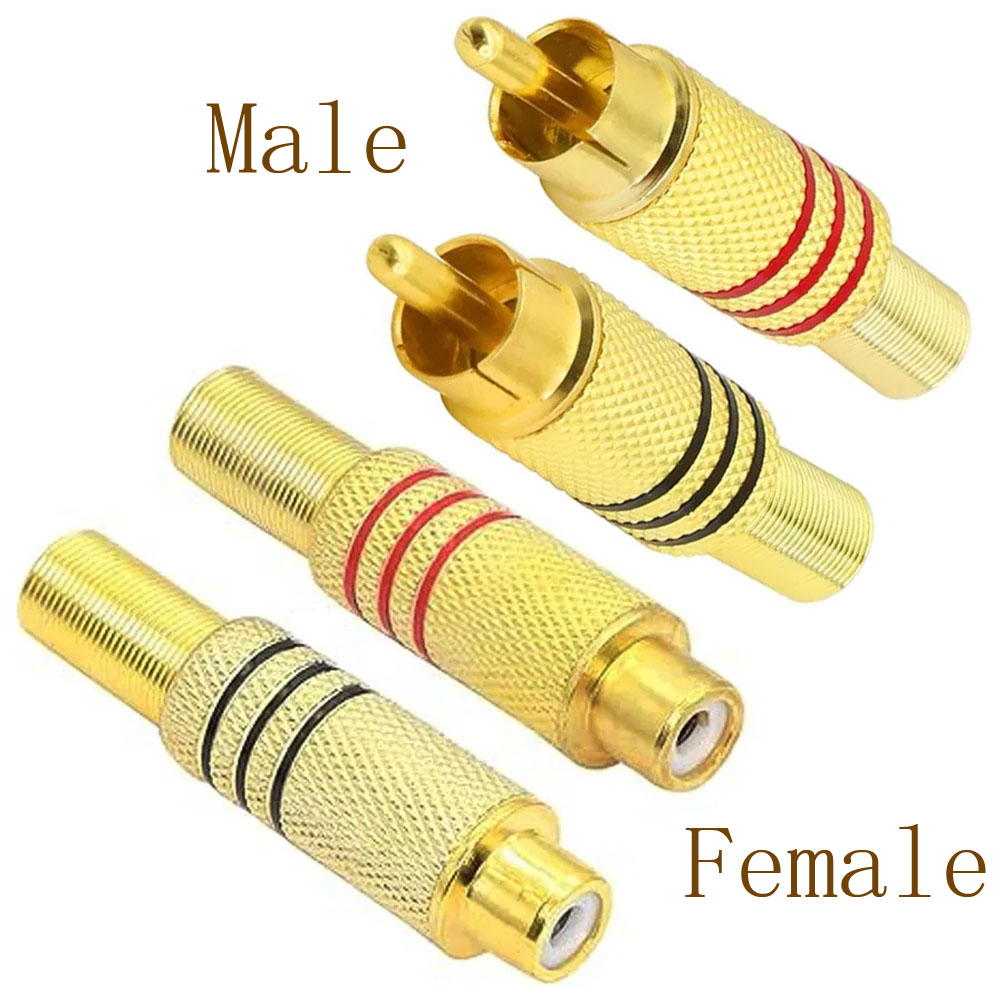 4PCS RCA Plug Gold Plated Sold - Home Cinema Idea review and price