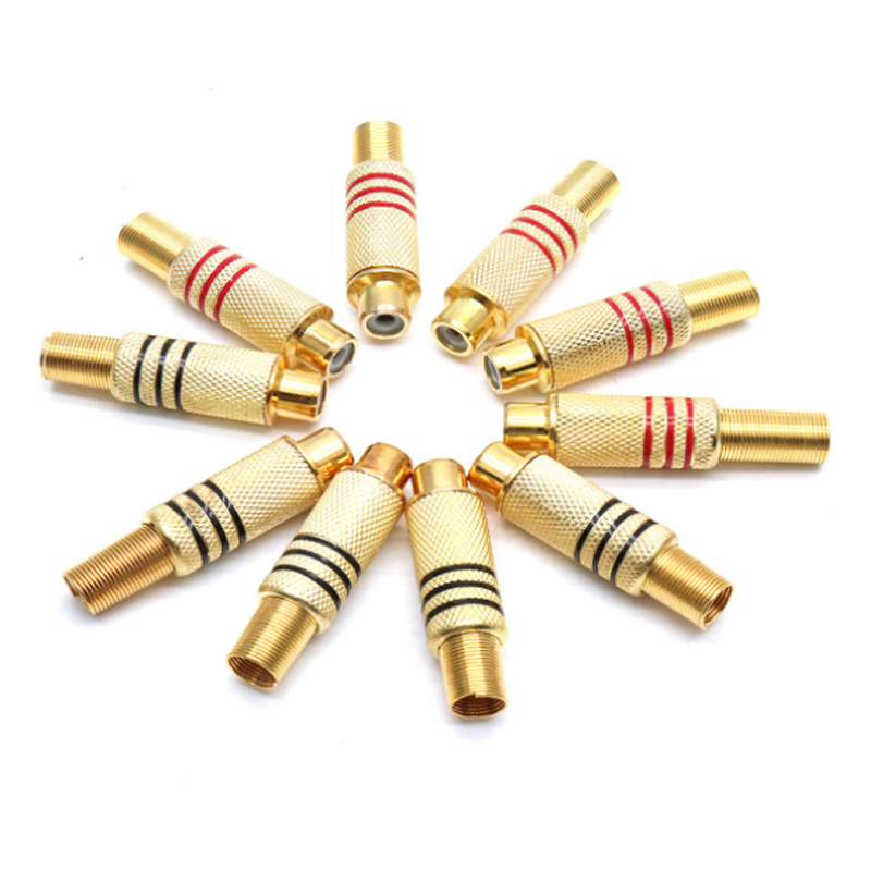 4PCS RCA Plug Gold Plated Sold - Home Cinema Idea review and price